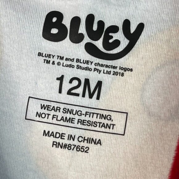 Bluey 12 Month Bluey Bingo Presents 2 Piece Pajama PJ Toddler - Picture 5 of 10